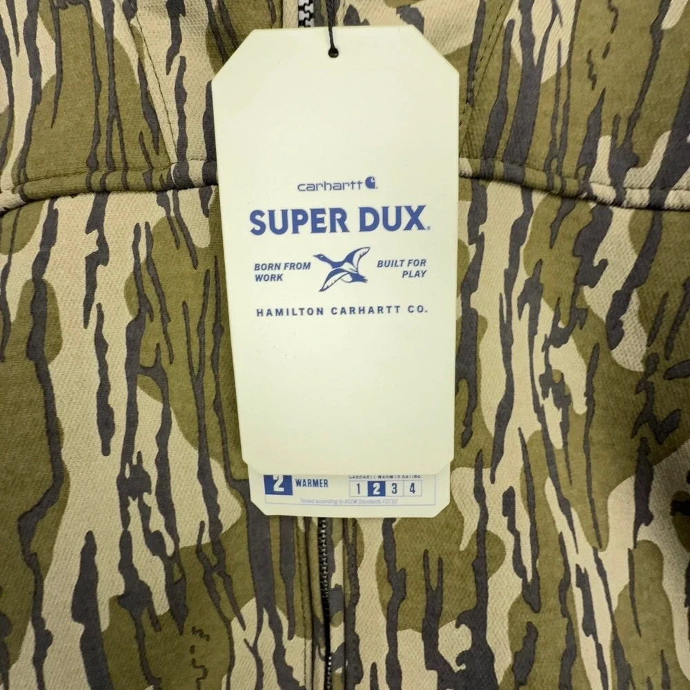 Carhartt Super Dux Rain Defender Jacket Mossy Oak Camo Mens Medium NWT
